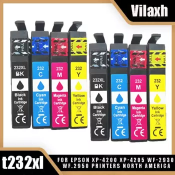 Совместимый чернильный картридж Vilaxh T232XL для Epson 232XL T232, для Epson XP-4200 XP-4205 WF.2950, принтеры Северной Америки