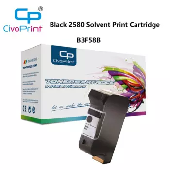 Совместимый с Civoprint B3F58B для HP черный 2580 картридж с принтом растворителя