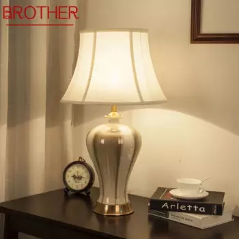 Современная керамическая лампа BROTHER, креативный Рабочий стол для гостиной, спальни, кабинета, отеля, инженерной комнаты