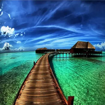 Современная Настенная фотобумага с изображением природного пейзажа, фотобумага для фона телевизора, кафе, домашний декор, рулон бумаги, 3D обои