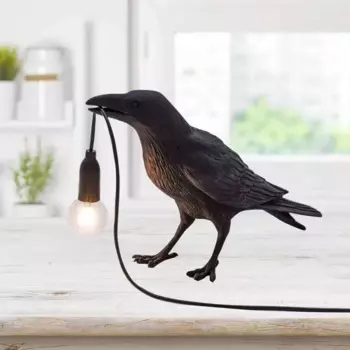Современная настольная лампа Lucky Bird, креативная фотолампа из смолы с животными, прикроватная тумба для спальни, гостиной, домашний декор, осветительный прибор