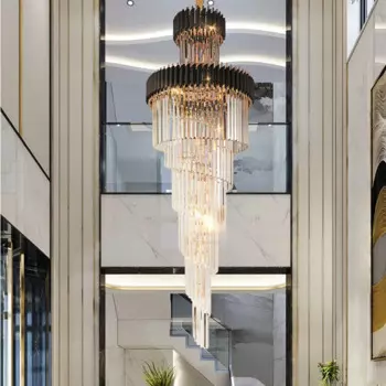 Люстра LOVING LAMPA Спиральная хрустальная