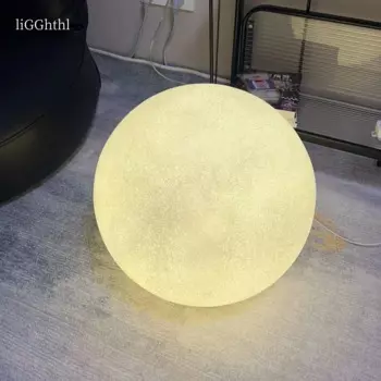 Современный INS Moon Торшер Легкий дизайн Стильный теплый простой простой круглый светодиодный декоративный торшер