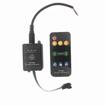 SP106E 9 клавиш Светодиодный музыкальный контроллер DC5V-12V WS2811/WS2812B/6812/1903/6803 Волшебная Светодиодная лента цифровой цветной музыкальный контроллер