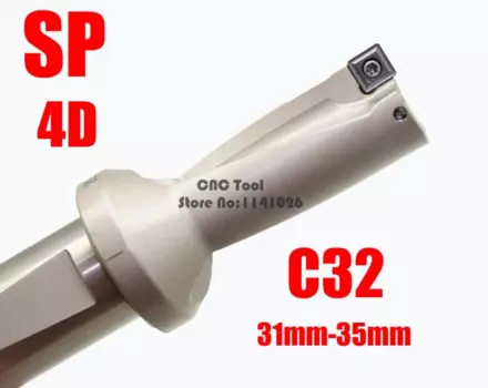 SP C32 4D SD 31 32 33 34 35 Сверла со сменными пластинами U Тип сверла Токарный станок с ЧПУ по металлу Быстрое сверление неглубоких отверстий для вставки SP