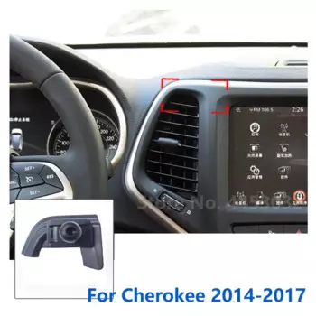Специальные крепления 17 мм для Jeep Cherokee KL, автомобильный держатель для телефона, GPS, поддержка фиксированного кронштейна, аксессуары для воздуховыпускного отверстия, 2014-2017
