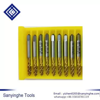Спиральные метчики SM11/64-40 SM15/64-28 10 шт./лот с титановым покрытием, метчик с нитью для швейной машины