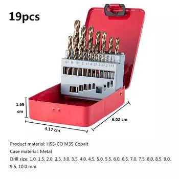 Спиральные сверла Conboom M35 HSS-Co 13/19 шт.