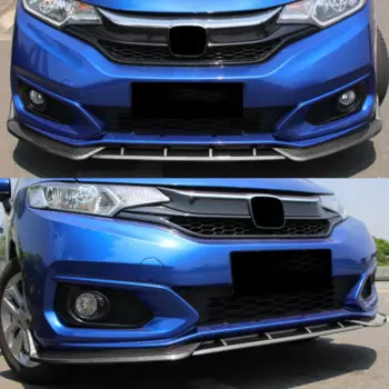 Сплиттер спойлера на передний бампер для Honda Fit Jazz 2018 2019 2020 ABS глянцевый черный корпус комплекты