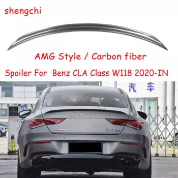 Спойлер C118 для заднего багажника из ФАП/углеродного волокна в стиле AMG для Mercedes CLA Class W118 CLA35 CLA220 CLA250 спойлер с утиным хвостом 2020 дюйма