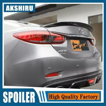 Спойлер для Mazda 6 2014-2018 Mazda6 ATENZA, спойлер движения, материал ABS, автомобильный хвостовой праймер, задний спойлер, спойлер движения