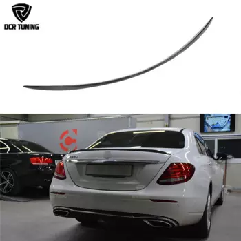 Спойлер для Mercedes W213 E класс 4-дверного седана E200 E220 E250 E300 спойлер для заднего багажника из углеродного волокна крылья E63 Стиль 2016 и выше
