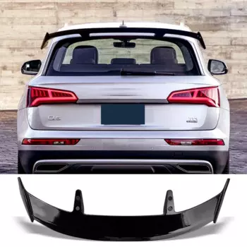 Спойлер для поверхности из углеродного волокна для Audi Q5 2010 - 2022 глянцевый черный Тип TE крыло заднего багажника автомобиля ABS Материал аксессуары для замены