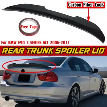 Спойлер для заднего багажника BMW E90 3 серии M3 2006-2011, черный/углеродное волокно