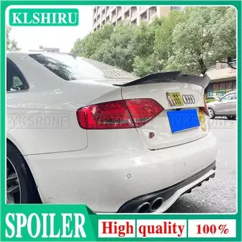 Спойлер для заднего багажника из углеродного волокна в стиле PSM для Audi A4 B8 Седан 2008 - 2011 года, автомобильный спойлер для заднего крыла (не подходит для Sline S4 RS4)