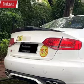Спойлер для заднего багажника из углеродного волокна HK style, автомобильный Стайлинг для Audi A4 B8 4 Двери Седан 2009 2010 2011 2012