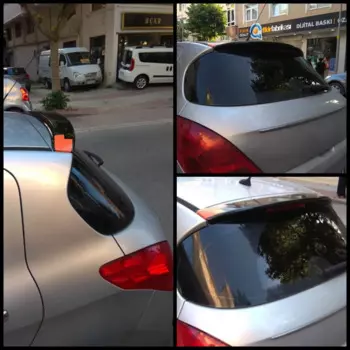 Спойлер из стекловолокна для Peugeot 308, задний борт багажника, автомобильный Стайлинг, полностью совместим с 2007-2013