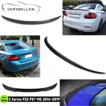 Спойлер на крышу из углеродного волокна, подходит для BMW 2 серии F22 F87 M2 2014-2019, внешнее крыло, Канатный хвост, спойлер, аксессуары для тюнинга