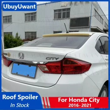 Спойлер UBUYUWANT для Honda City Sedan 2016 2017 2018 2019 2020 2021, высококачественный спойлер из ABS материала для крыши автомобиля