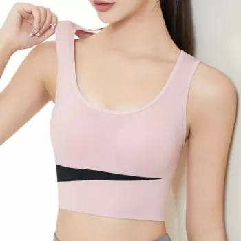 Спортивная одежда M-XXL, женский спортивный бюстгальтер, противоударный дышащий укороченный топ с нагрудными подушечками, нижнее белье, топ для спортзала, жилет для фитнеса