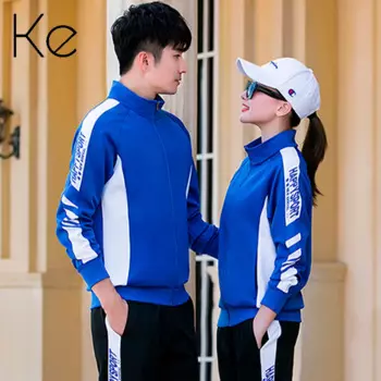 Спортивные костюмы KE448 унисекс, для мужчин и женщин, 5XL, синие, красные, черные, осенние спортивные костюмы из волокна и полиэстера с длинными рукавами, женский спортивный костюм для мужчин