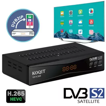Спутниковый ресивер KOQIT V5H DVB2IP-приемник H.265 HEVC спутниковый декодер C/KU Band DVB S2 потоковая трансляция T2MI MeeCast TV Box Youtube