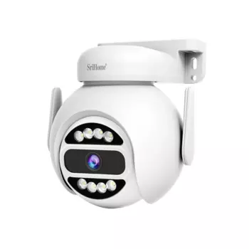 Srihome SH047 4MP 1944P Полноцветная беспроводная PTZ IP купольная камера AI Обнаружение гуманоидов Домофон CCTV Радионяня