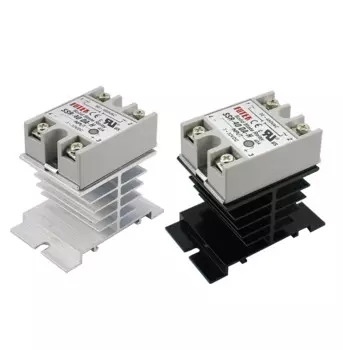 SSR-40 DA-H DC-AC твердотельное реле SSR 40A 3-32V DC / 90-480V AC w теплоотвод