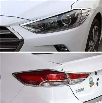 Стайлинг автомобиля для Hyundai Elantra Avante 2016-2018, передняя/задняя фонарь, обшивка хромированной лампы