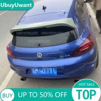 Стайлинг автомобиля подходит для Volkswagen Scirocco 2009-2017 (только для R) CARBON FIBER Materoal задний спойлер на крышу багажник крыло багажника