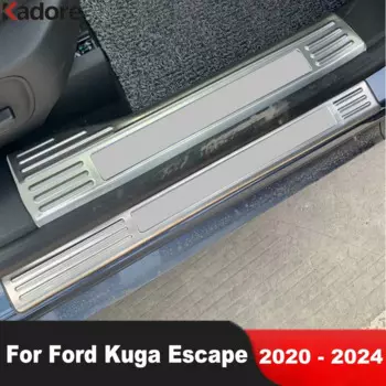 Стальная Накладка на порог для Ford Kuga Escape 2020-2022 2023 2024, защитная накладка на педаль