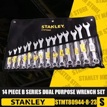 Стандартный двухсторонний гаечный ключ STANLEY, 14 предметов Серии B, набор открытых двухсторонних гаечных ключей