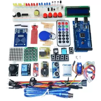 Стартовый комплект R3 25605, сервопривод двигателя, RFID, ультразвуковое реле дальности, ЖК-дисплей для Arduino