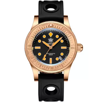 STEELDIVE Мужские дайверские часы 62Mas Bronze Dive 300 м Водонепроницаемые автоматические механические наручные часы со светящимся сапфировым стеклом NH35