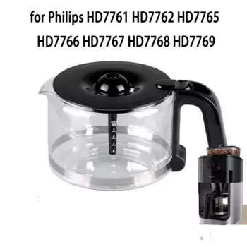 Стеклянный кувшин для кофеварки Philips HD7761 HD7762 HD7765 HD7766 HD7767 HD7768 HD7769 запасная часть для кофеварки