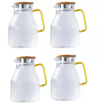 Стеклянный кувшин для воды, 4 шт., 2000 мл