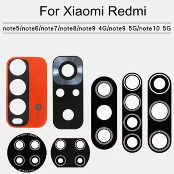 Стеклянный объектив задней камеры для Redmi Note 5 6 7 8 9 10 Pro 4G, замена стеклянного объектива основной камеры