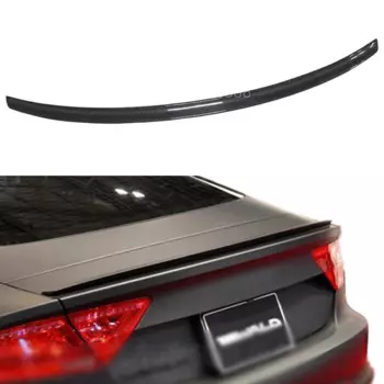 Стильный спойлер для заднего багажника из углеродного волокна для Audi A7, автомобильное крыло 2011-2014