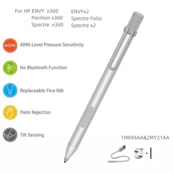 Стилус для ноутбука HP ENVY X360 Pavilion X360 Spectre X360 2-в-1, перезаряжаемый, MPP 2,0, наклонная ручка