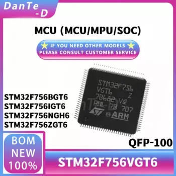 STM32F756VGT6 QFP-100 32-бит микроконтроллер MCU IC оригинальный аутентичный