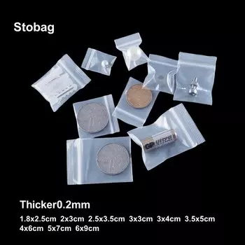 StoBag прозрачные пакеты с замком 100 шт