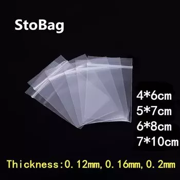 StoBag прозрачные пластиковые пакеты на молнии