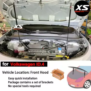 Стойки капота для Volkswagen ID.4 CROZZ 2020 2021 2022 2023 2024, передний капот, модифицированная поддержка подъема, газовая пружина, амортизаторы, демпфер, поршень
