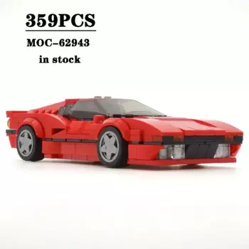Строительный блок, супер маленький спортивный автомобиль, модель 359 шт., пазл для взрослых и детей, образовательная игрушка на день рождения и Рождество, подарок