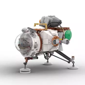 Строительный конструктор MOC Space Heart, Звездный Корабль, аутфилдская игра, Звездный Корабль, конструктор, игрушка, подарок для детей