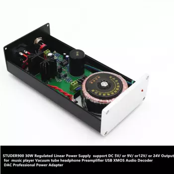 STUDER900 30 Вт-out DC 5В 9В 12В 2.5A регулятор Линейный источник питания DAC музыкальный плеер выделенный источник питания