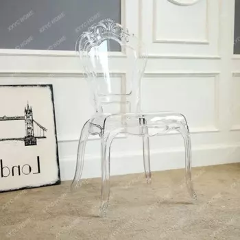 Стул Ghost Chair из акриловой смолы, Роскошный домашний расслабляющий стул с кристаллами, современная мебель в скандинавском стиле, креативный дизайнерский стул
