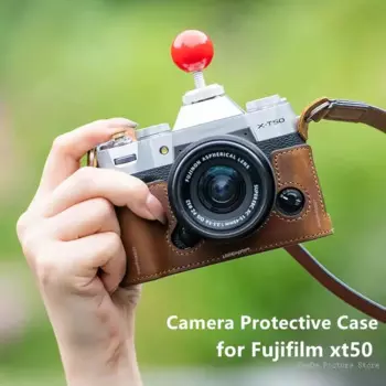 Сумка для фотоаппарата Shelv Fuji XT50, Кожаная Обложка, фотопленка для FUJIFILM XT50, аксессуары для фотоаппаратов