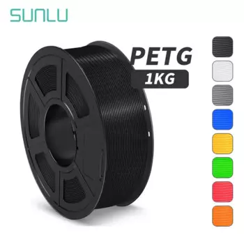 SUNLU PETG 1 кг 1,75 мм пластиковая нить PETG 3D нить для FDM 3D принтера аккуратная обмотка хорошая прочность 100% без пузырей