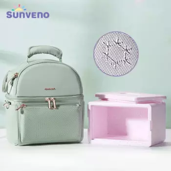 Sunveno изоляционная сумка из оловянной фольги с отделением для хранения EPP водонепроницаемые сумки для обеда пикника теплоизоляционная сумка